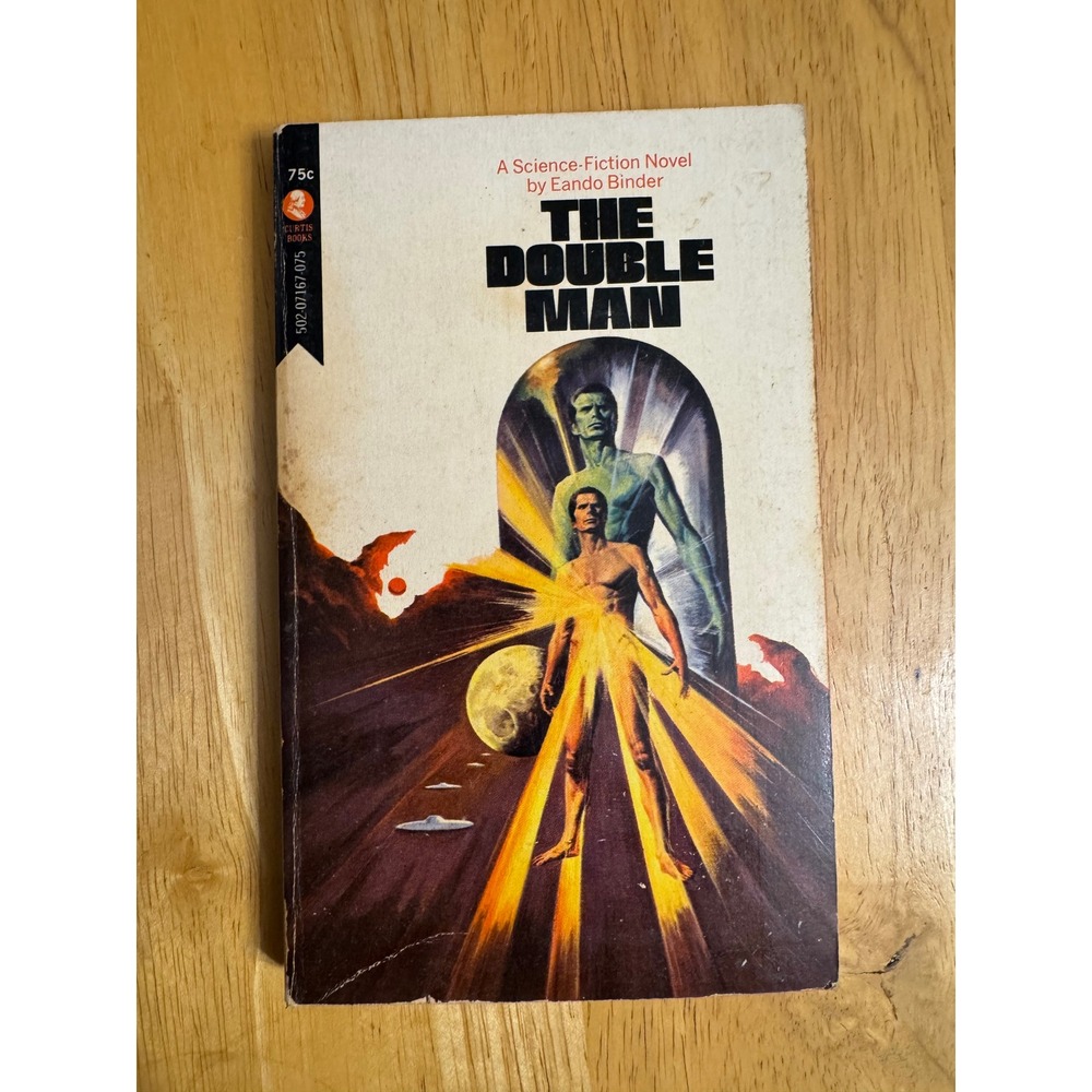 The Double Man Vintage Science Fiction Novel by‎ Eando Binder 1971 Curtis Books
